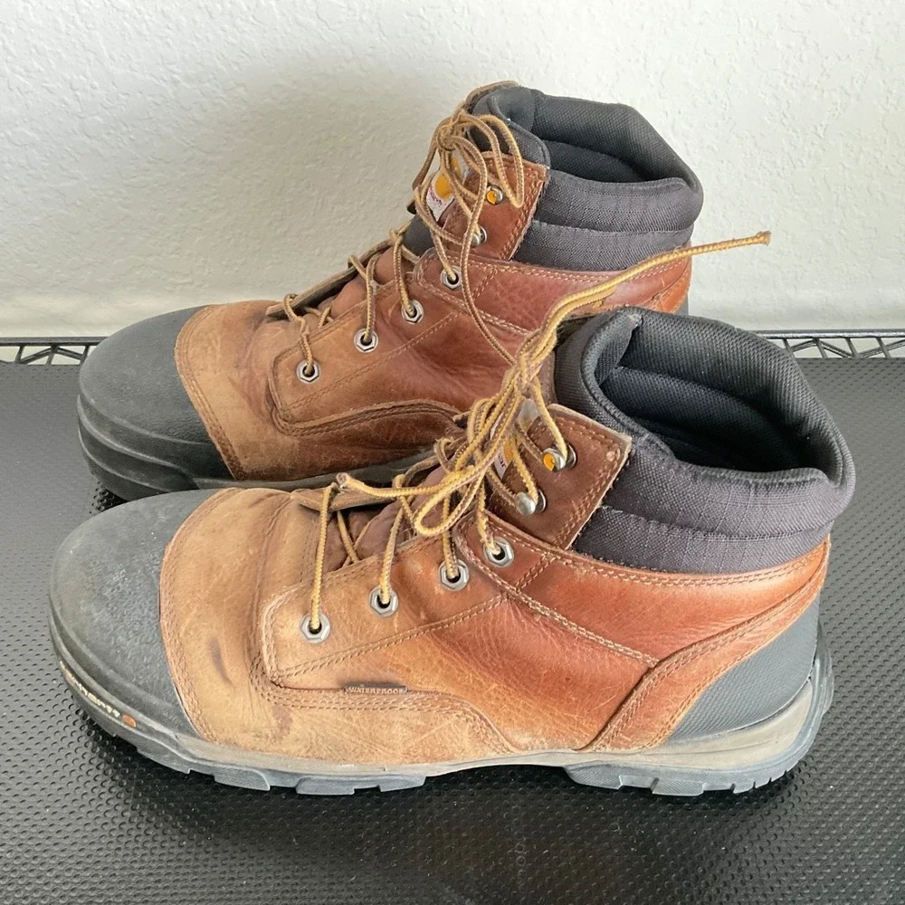 Carhartt Ground Force CME6355 Brown Waterproof Composite Toe Work Boots Mens 12M